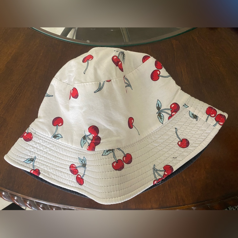 Cherry Print Kids Bucket Hat
